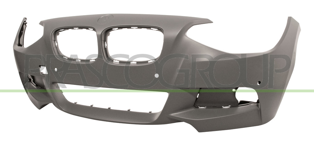 paraurti anteriore con primer con fori pdc supporti con tracce lavafari e park assist bmw 1 series f20 f21 mtech 2012 2015 bm1241011