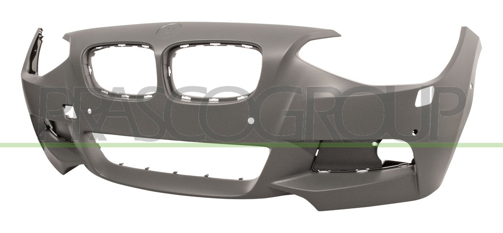 paraurti anteriore con primer con fori pdc supporti con fori lavafari con fori park assist bmw 1 series f20 f21 mtech 2012 2015 bm1241042