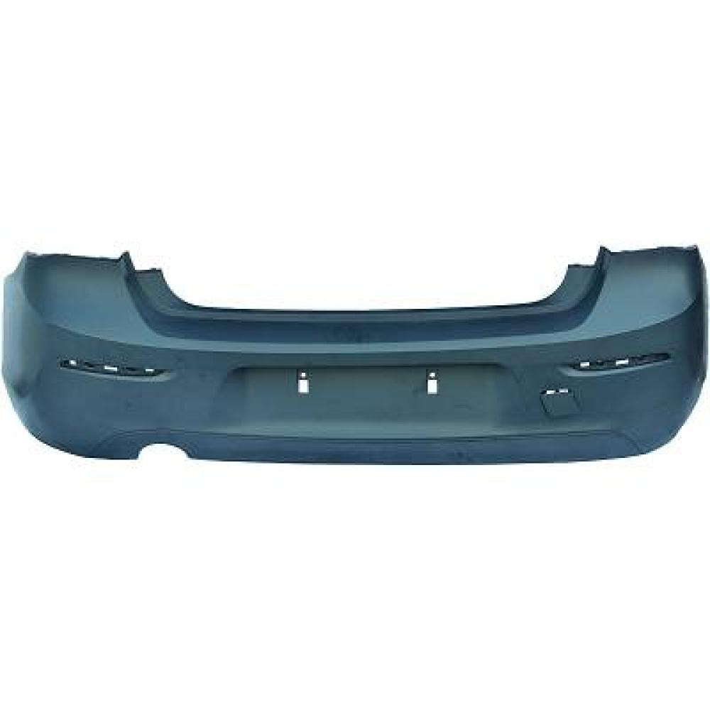 paraurti posteriore con primer con scarico singolo a sinistra con tracce pdc e foro telecamera bmw 1 series f20 f21 lci 2015 2019 51127429769