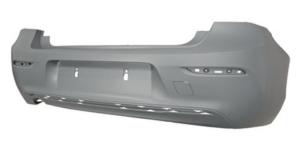 paraurti posteriore con primer con tappo copri gancio con tracce pdc con scarico singolo a sinistra con fori modanatura mod urban line sport line bmw 1 series f20 f21 lci 2015 2019 bm1251061