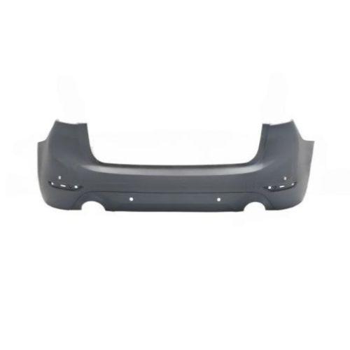 paraurti posteriore con primer con fori pdc supporti con scarico singolo a destra e sinistra mod grandtourer bmw 2 series f45 f46 active gran tourer lci 2018 2021 bm2021068