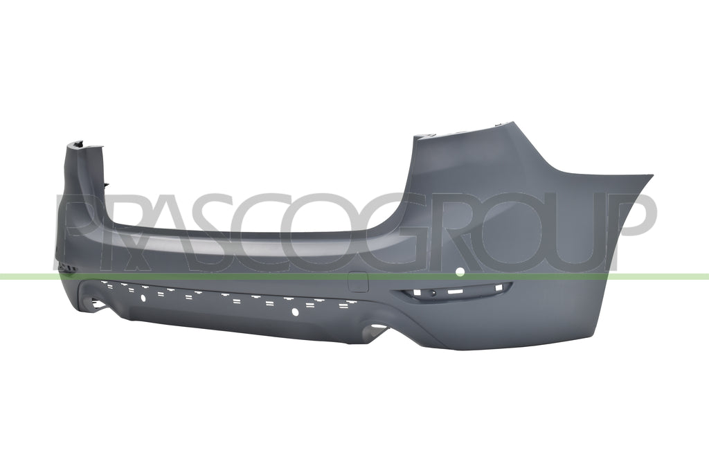 paraurti posteriore con primer con fori pdc supporti con fori modanatura con scarico singolo a destra e sinistra mod grandtourer sportline luxuryline bmw 2 series f45 f46 active gran tourer lci 2018 2021 bm2021088