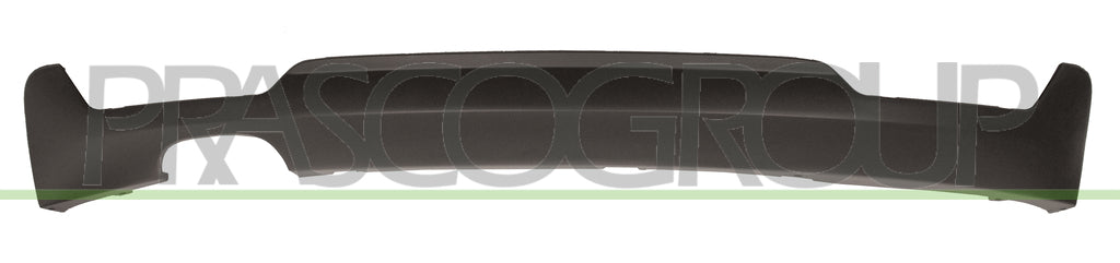 spoiler paraurti posteriore nero liscio da primerizzare con scarico doppio a sinistra e predisposizione scarico a destra bmw 4 series f32 f33 coupe cabrio mtech 2014 2017 bm4001851