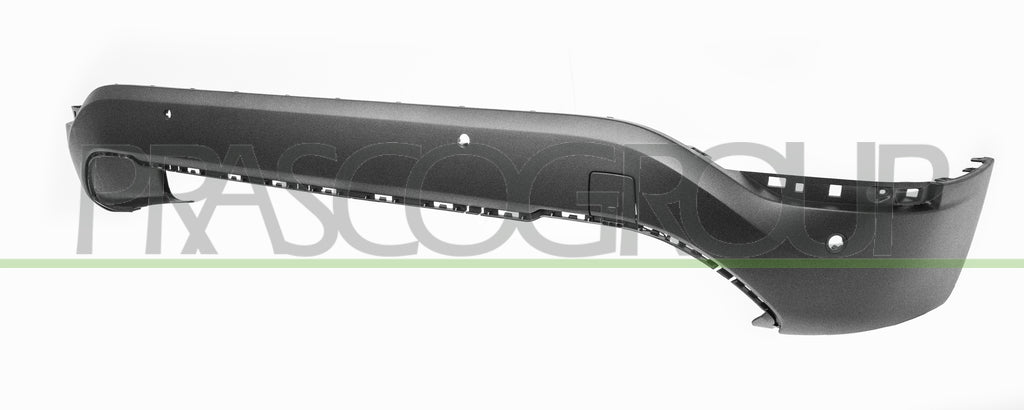 paraurti posteriore inferiore nero goffrato con fori pdc supporti con fori park assist bmw x1 f48 2015 2019 bm7061071