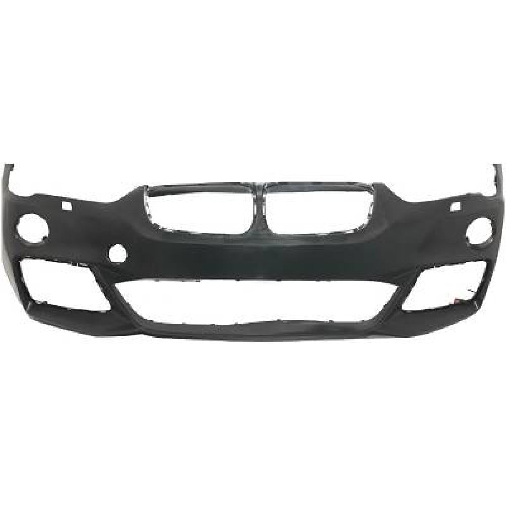 paraurti anteriore con primer con fori pdc e park assist supporti con fori lavafari bmw x1 f48 mtech 2015 2019 bm7071031