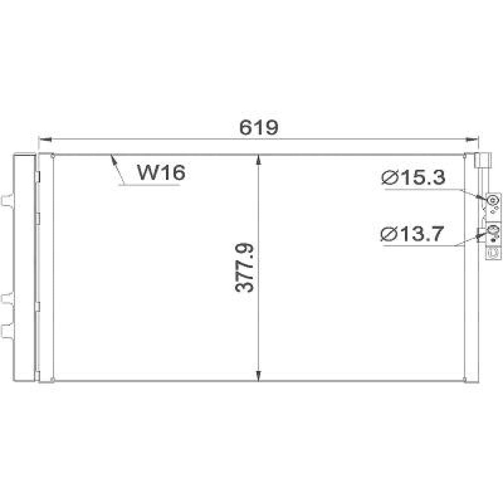 condensatore bmw x3 f25 2010 2014 64539216143