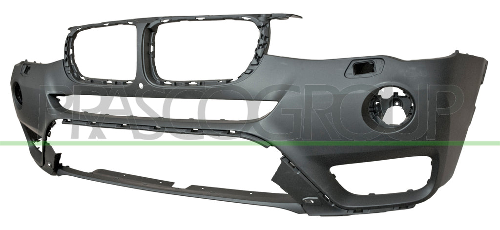 paraurti anteriore con primer con fori lavafari con foro telecamera con tappo copri gancio bmw x3 f25 lci 2014 2017 bm8061020