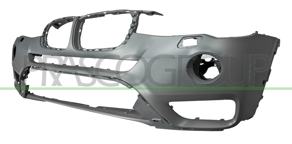 paraurti anteriore con primer con fori lavafari con foro telecamera con tracce park assist bmw x3 f25 lci 2014 2017 bm8061030