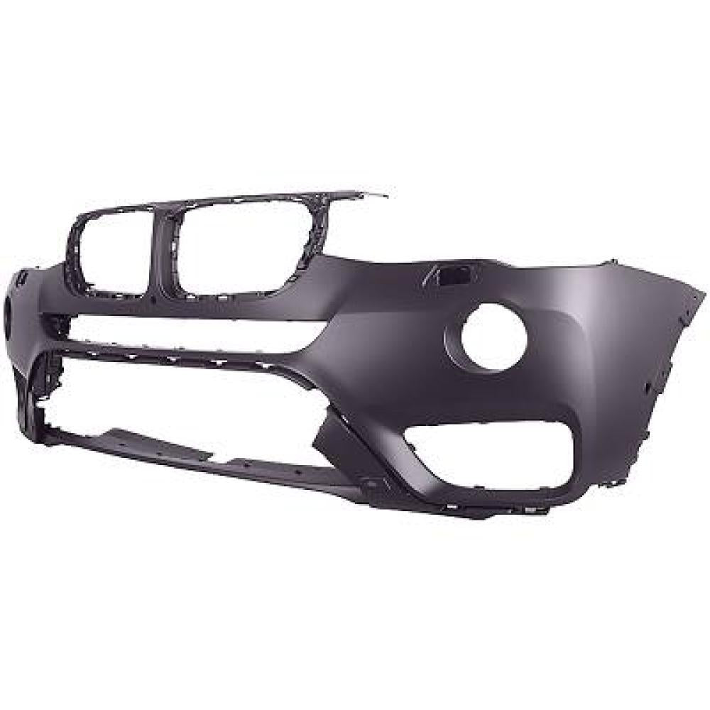 paraurti anteriore con primer con sede fendi led con fori lavafari telecamera e park assist bmw x3 f25 lci 2014 2017 51117389903