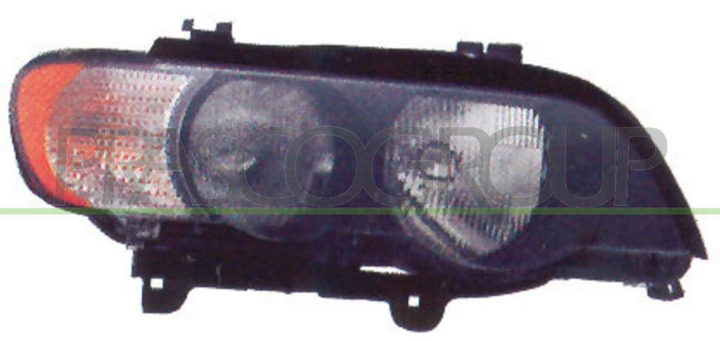 proiettore destro h7 hb3 elettrico con motore fanale bianco mod 03 bmw x5 e53 2000 2006 bm8204913