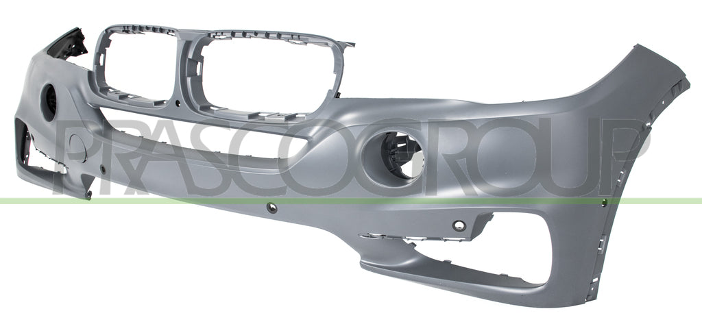 paraurti anteriore con primer con fori pdc e park assist supporti con foro telecamera con tracce lavafari bmw x5 f15 2013 2018 bm8261042