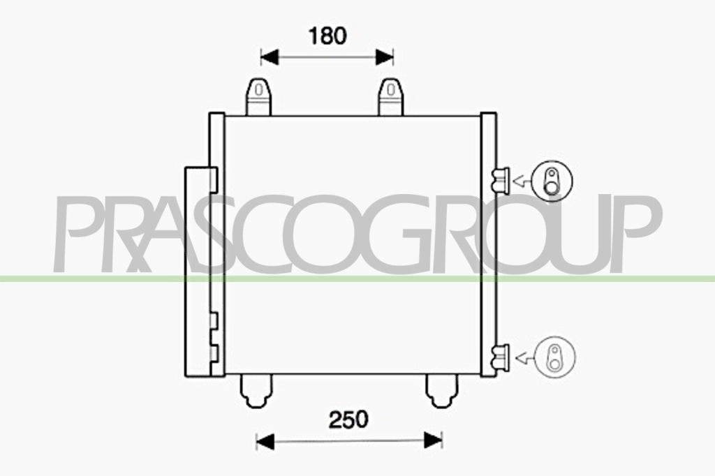 condensatore citroen c1 2014 ci206c001