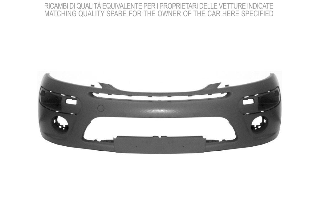 paraurti anteriore con primer con tappo copri gancio traino con tracce lavafari citroen c3 2005 2009 ci3221001