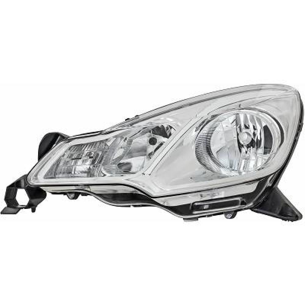 proiettore sinistro h1 h7 elettrico cromato con motore citroen c3 2009 2013 ci3244904