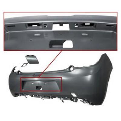 paraurti posteriore con primer con tappo copri gancio con fori modanature citroen ds3 2009 2016 ci3251061