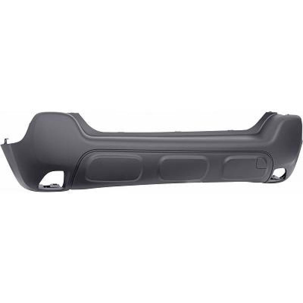 paraurti posteriore nero goffrato con tracce pdc e park assist citroen c3 aircross 2017 2021 ci3301051