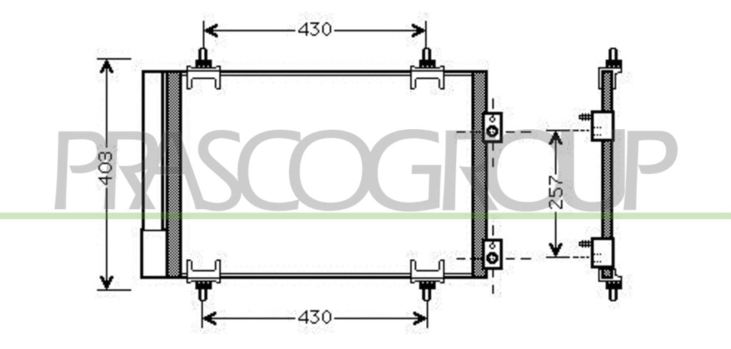 condensatore citroen c4 2004 2008 ci424c002