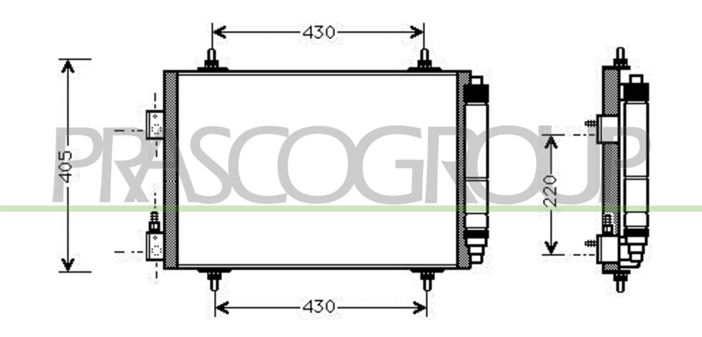 condensatore citroen c5 2001 2004 ci520c001