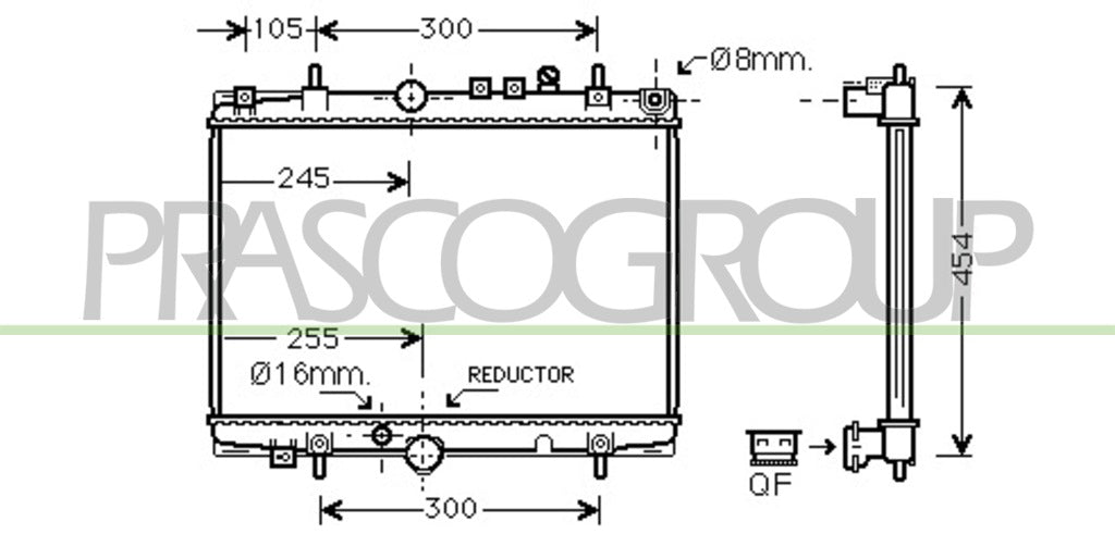 radiatore citroen c5 2001 2004 ci520r010