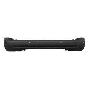 paraurti posteriore nero goffrato con tappo coprigancio con fori pdc supporti con tracce park assist peugeot partner 2018 2024 ci9241051