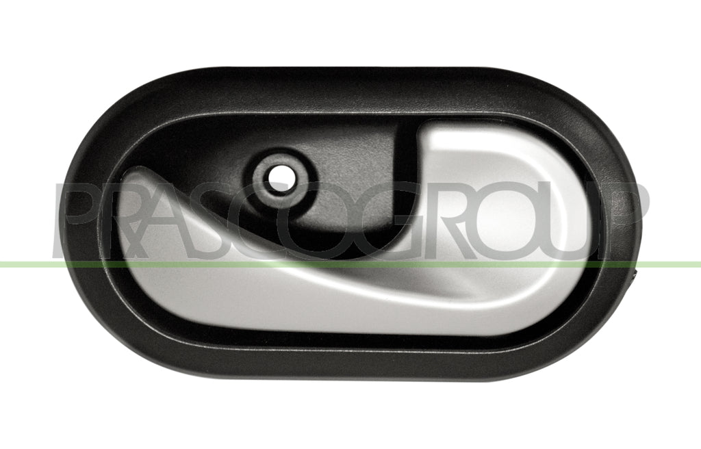 maniglia anteriore posteriore destra interna con leva cromata con mostrina nera clip dacia sandero 2008 2012 da2208605