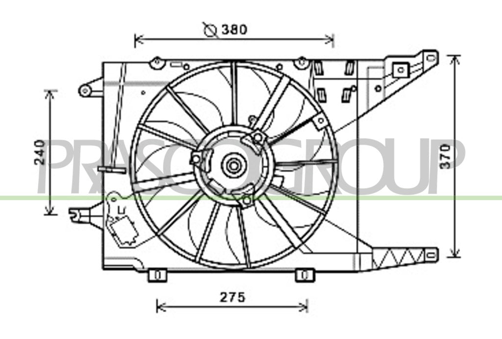 ventola dacia sandero 2008 2012 da220f001