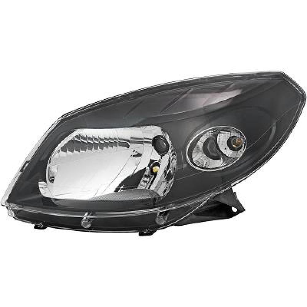 proiettore sinistro h4 elettrico senza motore nero dacia sandero stepway 2009 2012 260602914r 2