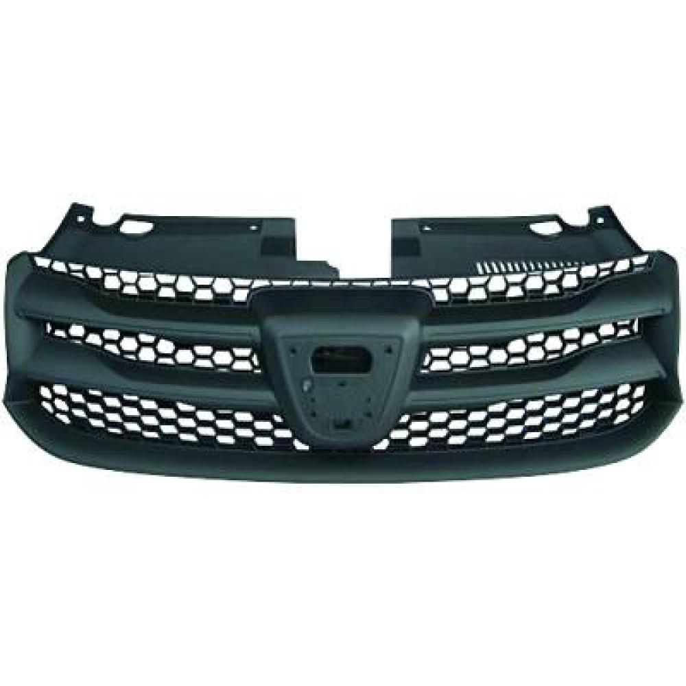 griglia radiatore nera con fori modanatura dacia logan 2013 2016 da2242001