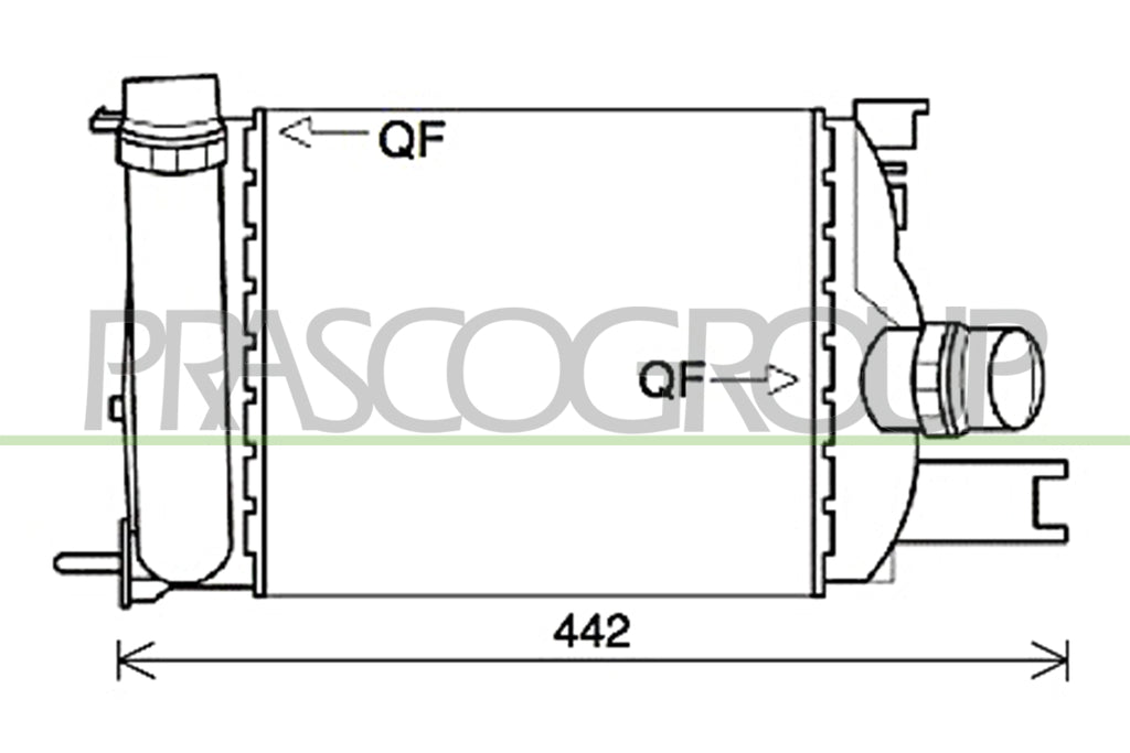 intercooler dacia sandero stepway 2013 2016 da226n001