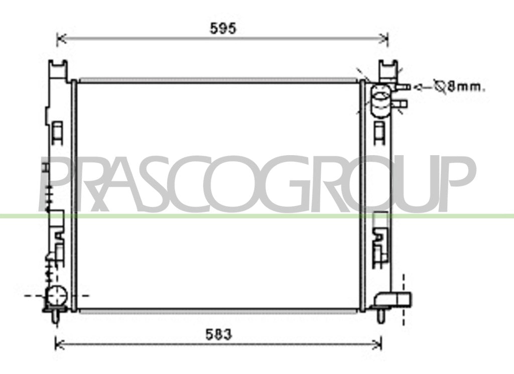 radiatore dacia sandero stepway 2013 2016 da226r002