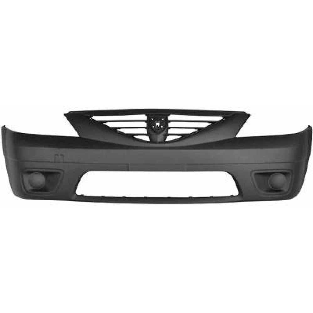 paraurti anteriore nero goffrato con sede fendi con tappo copri gancio dacia logan pick up 2008 2013 da4181021