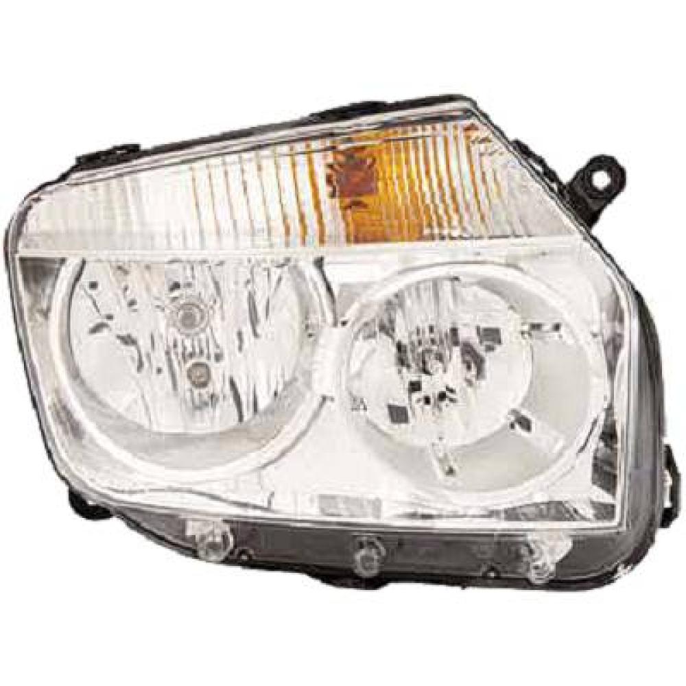 proiettore destro h1 h7 elettrico senza motore cromato dacia duster 2010 2013 da8204903