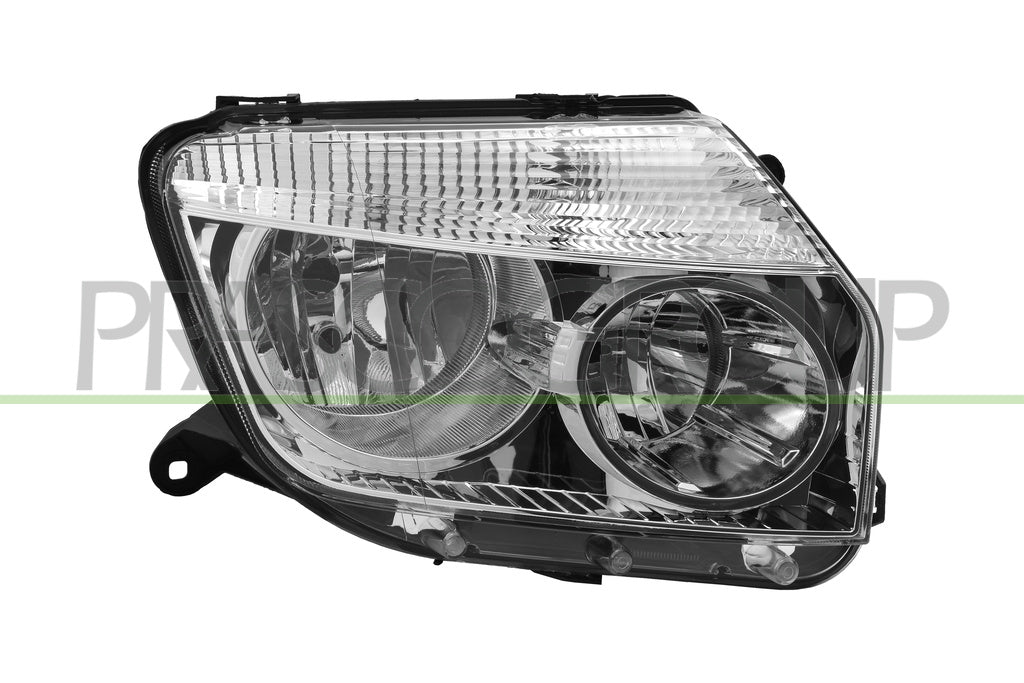 proiettore destro h1 h7 elettrico senza motore cromato dacia duster 2010 2013 da8204905