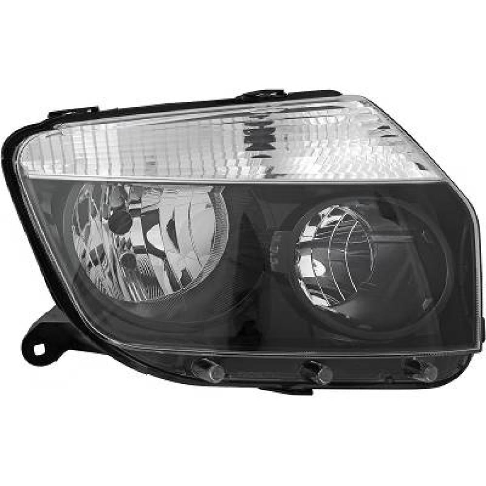 proiettore destro h1 h7 elettrico senza motore nero dacia duster 2010 2013 da8204913