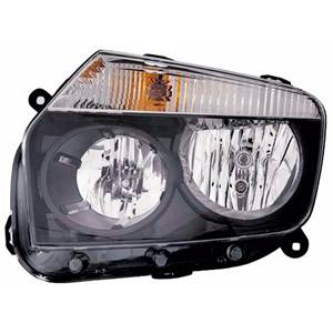 proiettore sinistro h1 h7 elettrico senza motore nero dacia duster 2010 2013 da8204914