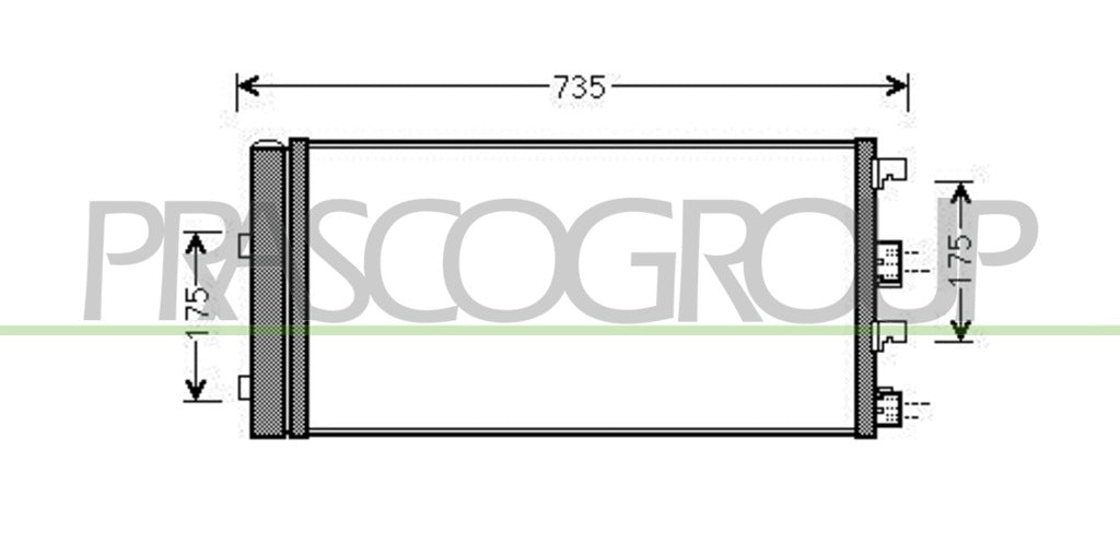 condensatore dacia duster 2010 2013 da820c001