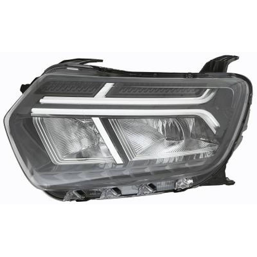 proiettore sinistro h1 elettrico con motore con bordo cromato led dacia duster 2021 260602515r