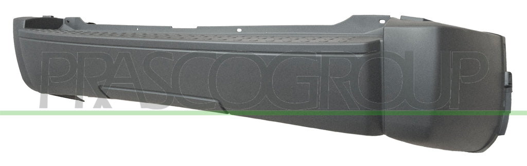 paraurti posteriore nero goffrato con tracce pdc con traccia gancio rimorchio chrysler dodge nitro 2007 2011 dg8001071