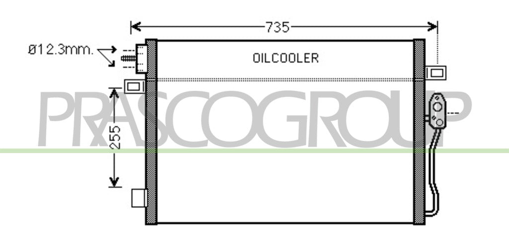 condensatore chrysler dodge journey 2008 2010 dg815c001