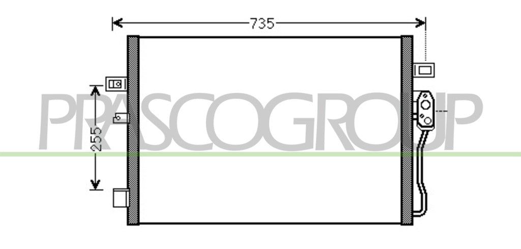condensatore chrysler dodge journey 2008 2010 dg815c002