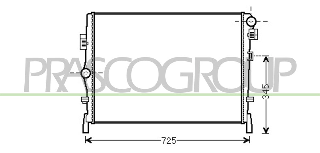 radiatore chrysler dodge journey 2008 2010 dg815r001