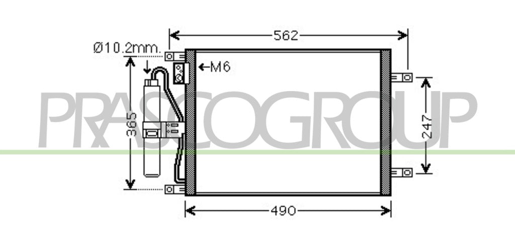 condensatore nissan micra k12 2003 2005 ds011c002