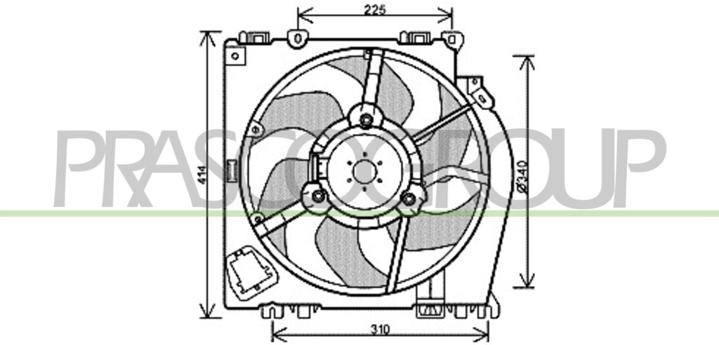 ventola nissan micra k12 2003 2005 ds011f001