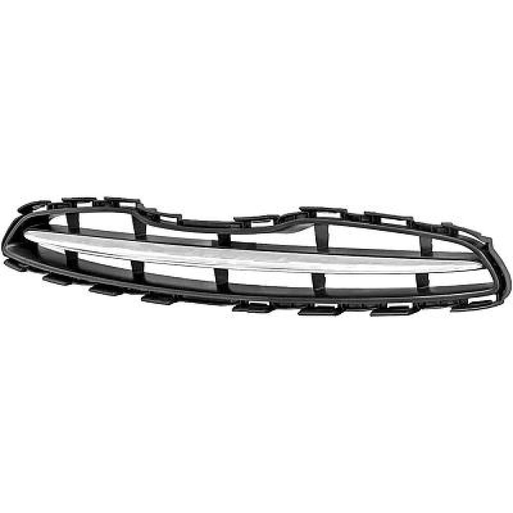 griglia radiatore grigia con modanatura cromata mod acenta tekna nissan micra k13 2010 2013 ds0142011