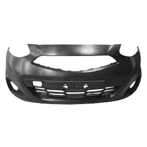 paraurti anteriore nero liscio da primerizzare con nissan micra k13 2013 2017 ds0151001aq