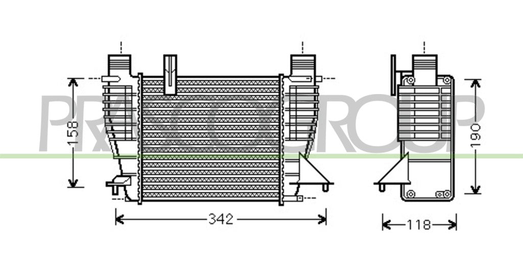 intercooler nissan note 2006 2008 ds350n001