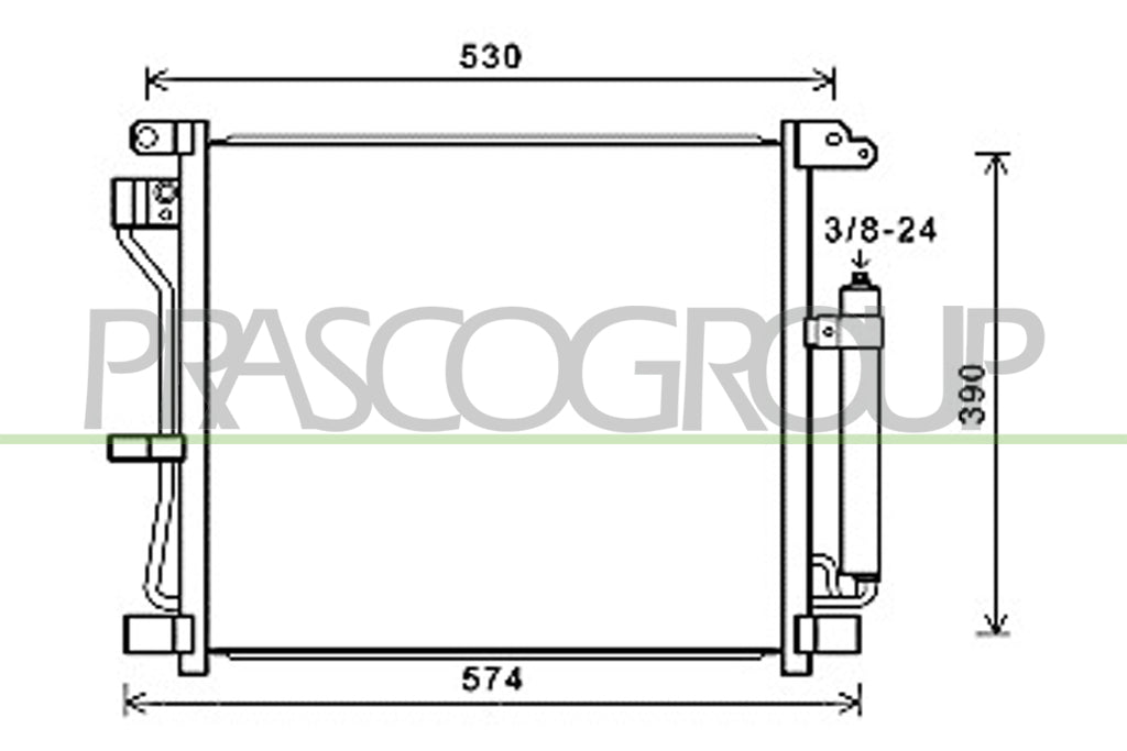 condensatore nissan juke 2011 2014 ds700c003