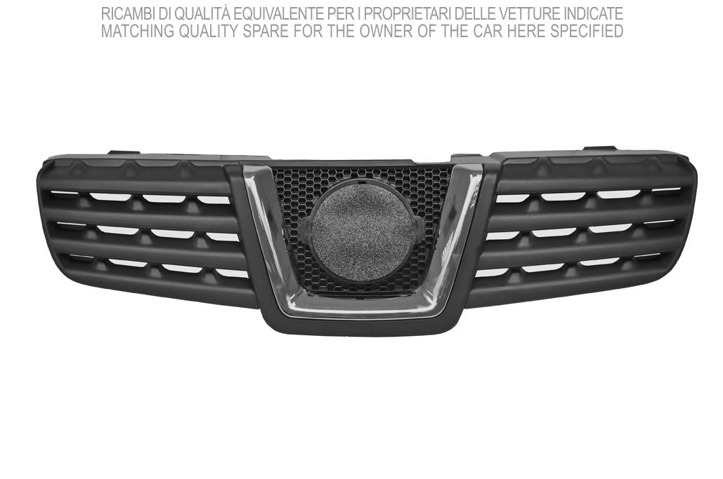 griglia radiatore nera con modanatura cromata mod acenta tekna 10 08 nissan qashqai 2006 2010 ds7102001