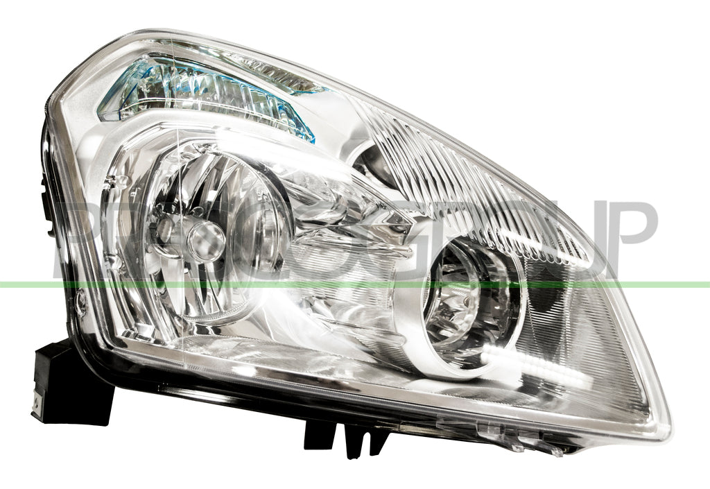 proiettore destro xenon d2r h7 elettrico cromato con motore nissan qashqai 2006 2010 ds7104923