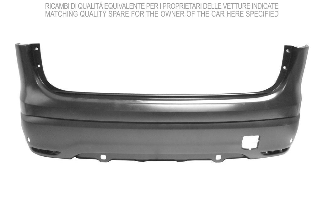 paraurti posteriore nero liscio da primerizzare con fori pdc nissan qashqai 2014 2017 ds7121061